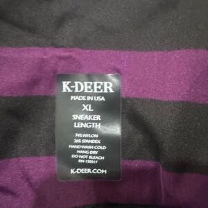 KDeer sneaker length purple ombré leggings size xl